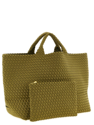 Bicolor Nylon Handbag