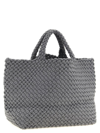 Gray Nylon Tote Bag