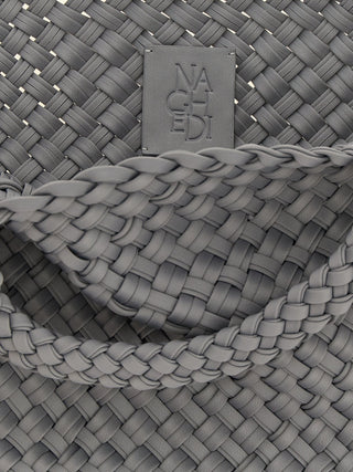Gray Nylon Tote Bag