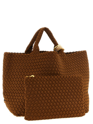 Brown Nylon Handbag