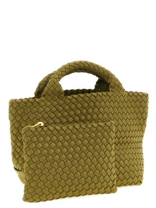 Bicolor Nylon Handbag