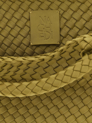 Bicolor Nylon Handbag