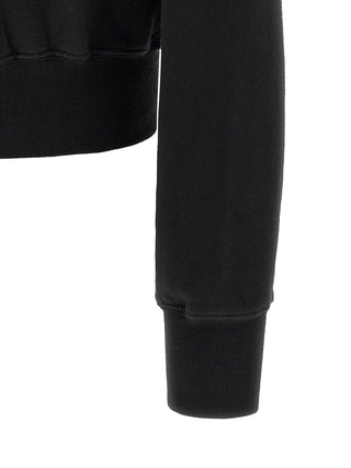 Black Cotton Sweatshirt