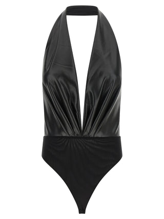 Black Polyester Bodysuit