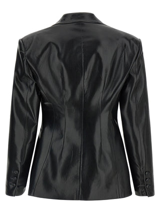 Black Polyester Blazer
