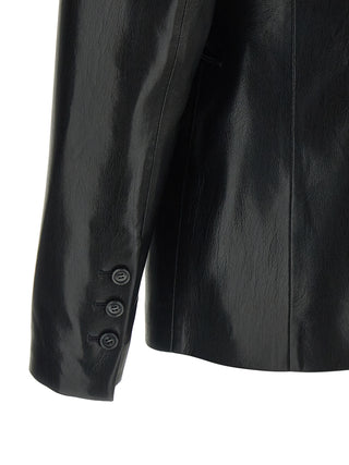 Black Polyester Blazer