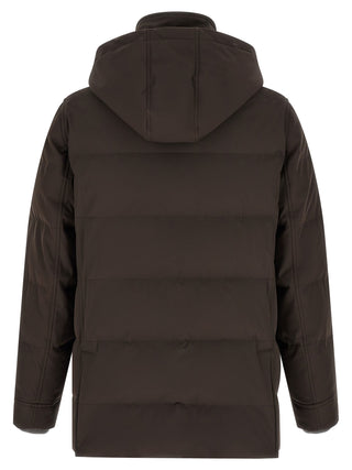 Brown Polyamide Parka