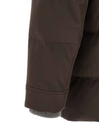 Brown Polyamide Parka