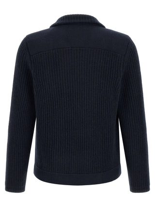 Blue Cashmere Cardigan