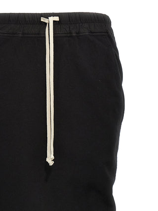 Black Cotton Mini Skirt