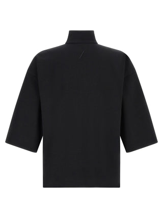 Black Cotton Sweatshirt