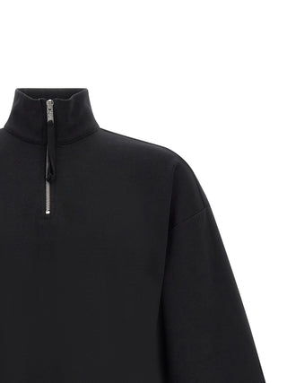 Black Cotton Sweatshirt