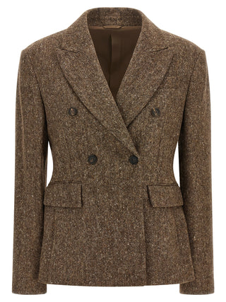 Brown Virgin Wool Blazer
