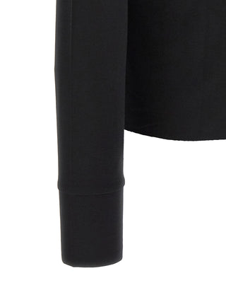 Black Viscose T-Shirt