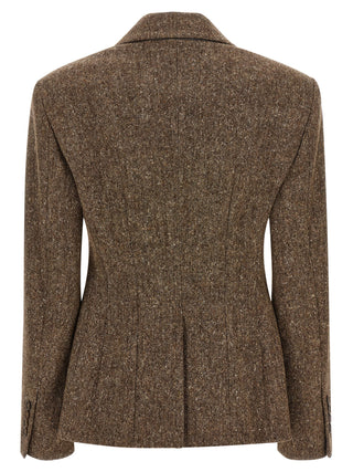 Brown Virgin Wool Blazer