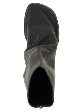 Brown Lamb Leather Ankle Boots