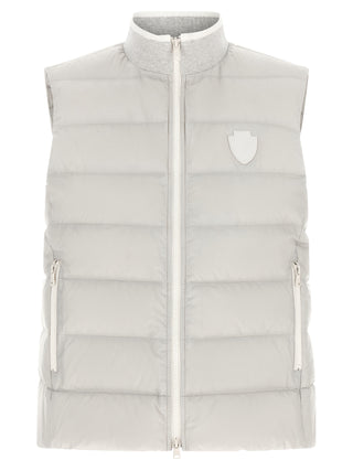 Gray Polyester Sleeveless Jacket