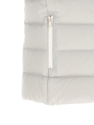 Gray Polyester Sleeveless Jacket