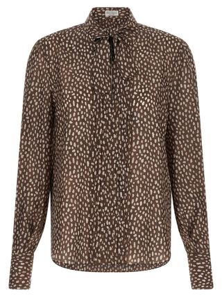 Brown Silk Blouse