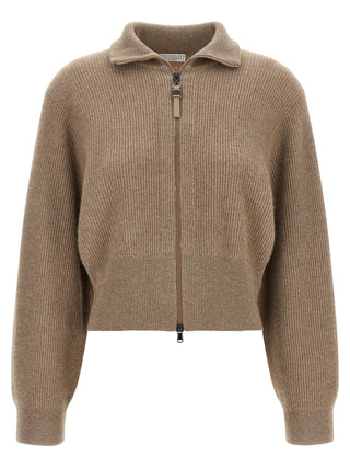 Brown Cashmere Cardigan