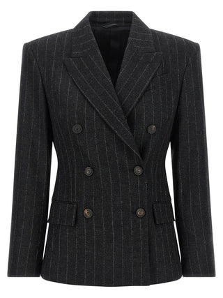 Gray Virgin Wool Blazer
