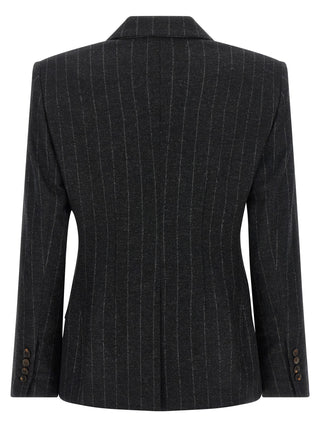 Gray Virgin Wool Blazer