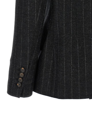 Gray Virgin Wool Blazer