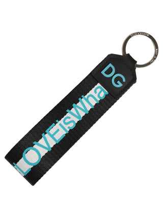Multicolor Logo Polyester Brass Holder Keychain Keyring
