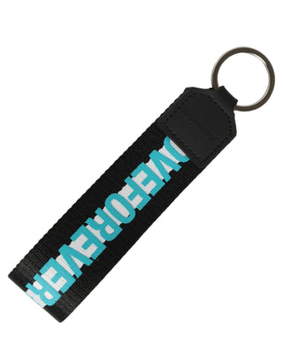 Multicolor Logo Polyester Brass Holder Keychain Keyring