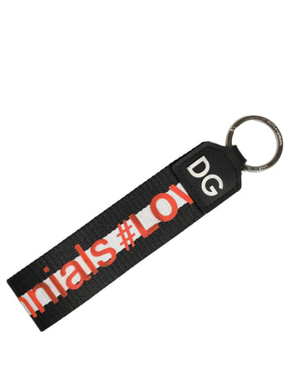 Multicolor Logo Polyester Brass Holder Keychain Keyring