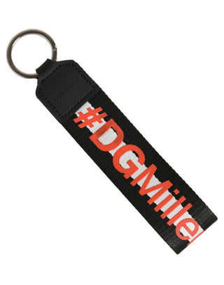 Multicolor Logo Polyester Brass Holder Keychain Keyring