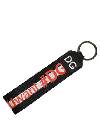 Multicolor Logo Polyester Brass Holder Keychain Keyring