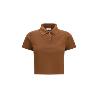 Brown Cotton Polo Shirt
