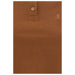 Brown Cotton Polo Shirt