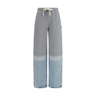 Multicolor Cotton Athletic Pants