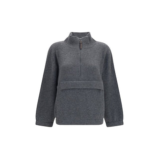 Gray Cashmere Sweatshirt
