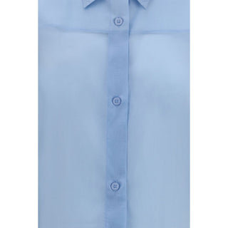 Blue Wool Oves Aries Dress Shirt