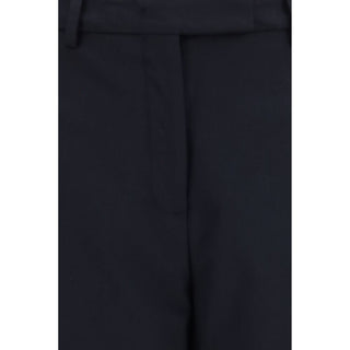 Blue Polyester Dress Pants