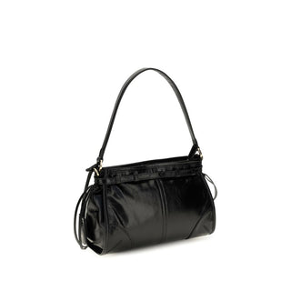 Black Calf Leather Bos Taurus Handbag