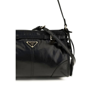 Black Calf Leather Bos Taurus Handbag