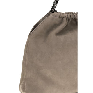 Beige Polyester Shoulder Bag