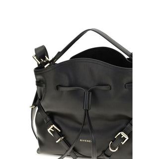 Black Calf Leather Bos Taurus Backet Bag