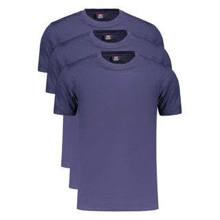 Blue Cotton Men's T-Shirt