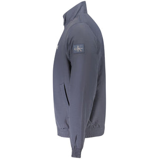 Blue Polyamide Men's Jacket