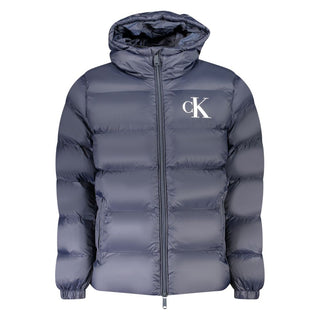 Blue Nylon Men's Jacket