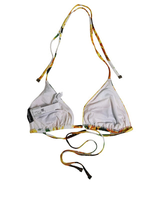 Multicolor Floral Halter Beachwear Bikini Top