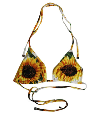 Multicolor Floral Halter Beachwear Bikini Top