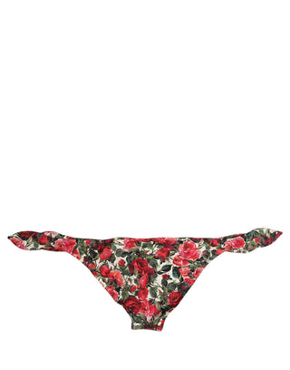 Multicolor Floral Print Beachwear Bikini Bottom