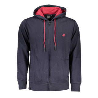 Blue Cotton Men Sweatshirt