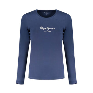 Blue Cotton Women's T-Shirt
